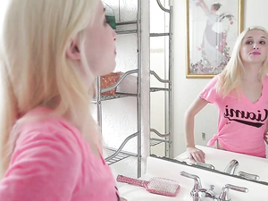 Tiny Teen In Braces Sucks A Big Cock Lustily